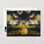 Besuchen Sie Malaysia 2008 ! Postkarte (Vorne/Hinten)