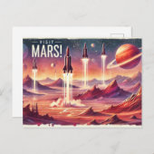 Besuchen Sie Mars! Postkarte (Vorne/Hinten)