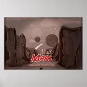 Besuchen Sie Mars Vintage Poster (Vorne)
