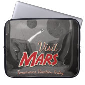 Besuchen Sie Mars Vintage Poster Laptopschutzhülle (Vorderseite)
