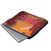 Besuchen Sie Mars Vintage Poster Laptopschutzhülle (Vorne Knopf)