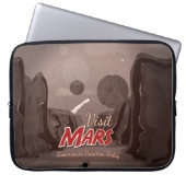 Besuchen Sie Mars Vintage Poster Laptopschutzhülle (Vorderseite)