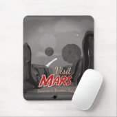 Besuchen Sie Mars Vintage Poster Mousepad (Mit Mouse)