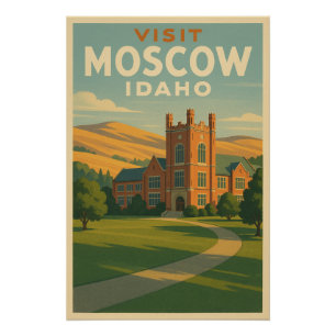 Besuchen Sie Moscow, Idaho Reise 2026 Poster