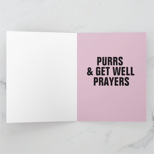 BESUCHEN SIE NIEDLICHE KATZE-GROSSKARTEN KARTE (Innenseite)