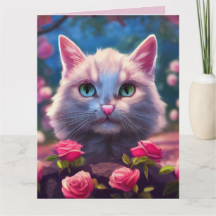 BESUCHEN SIE NIEDLICHE KATZE-GROSSKARTEN KARTE