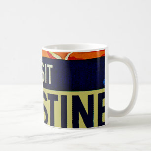 Besuchen Sie Palästina Text Kaffeetasse