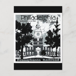 Besuchen Sie Philadelphia mit der Pennsylvania Rai Postkarte