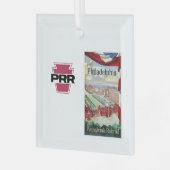 Besuchen Sie Philadelphia über den PRR Ornament Aus Glas (Vorderseite links)