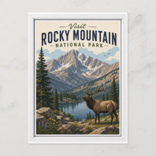 Besuchen Sie Rocky Mountain National Park Reise Vi Postkarte