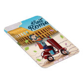 Besuchen Sie Rom Cartoon Reiseplakat Magnet (Rechte Seite)