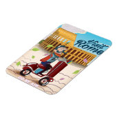 Besuchen Sie Rom Cartoon Reiseplakat Magnet (Linke Seite)