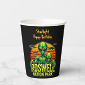 Besuchen Sie Roswell's Alien Encounter Spot! Pappbecher (Rückseite)