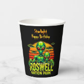 Besuchen Sie Roswell's Alien Encounter Spot! Pappbecher (Vorderseite)