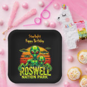 Besuchen Sie Roswell's Alien Encounter Spot! Pappteller (Party)
