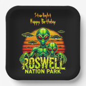 Besuchen Sie Roswell's Alien Encounter Spot! Pappteller (Vorderseite)