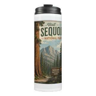 Besuchen Sie Sequoia National Park Reise Vintage Thermosbecher