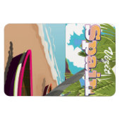 Besuchen Sie Spanien Reiseposter Magnet (Horizontal)