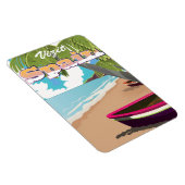 Besuchen Sie Spanien Reiseposter Magnet (Rechte Seite)