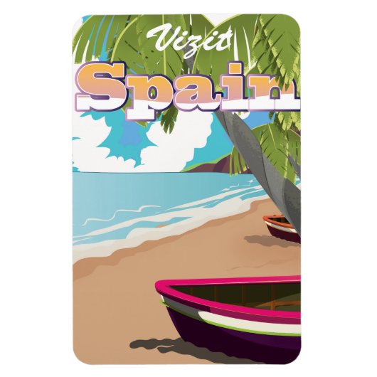 Besuchen Sie Spanien Reiseposter Magnet (Vertikal)