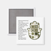 Besuchen Sie Square Khamsa Handmagnet Verleiher Magnet (Vorderseite/Rückseite)