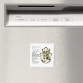 Besuchen Sie Square Khamsa Handmagnet Verleiher Magnet (In Situ (Geschirrspüler))