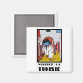 Besuchen Sie Tunesien Magnet (Vorderseite/Rückseite)