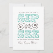 Besuchen Sie unser neues Baby Einladung (Vorderseite)