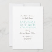 Besuchen Sie unser neues Baby Einladung (Rückseite)