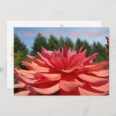 Besuchen Sie unsere neue Zuhause Custom Einladunge Einladung (Vorne/Hinten)