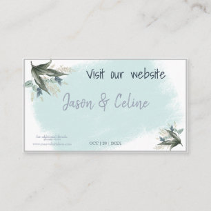 Besuchen Sie unsere Website Wedding Card Platzkarte