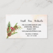 Besuchen Sie unsere Website Weihnachts-Einsatzkart Platzkarte (Vorderseite)