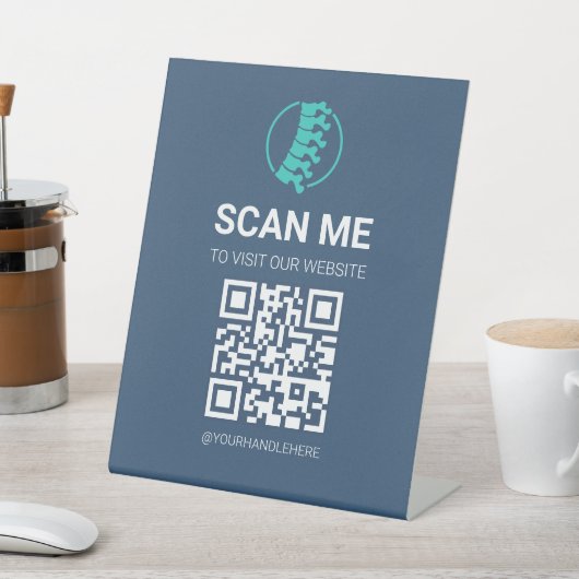 Besuchen Sie unseren Website-QR-Code-Schild Sockelschild (In SItu)
