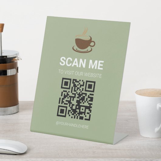 Besuchen Sie unseren Website-QR-Code-Schild | Webs Sockelschild (In SItu)
