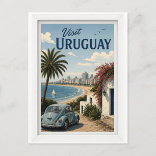 Besuchen Sie Uruguay Reise Vintage Postkarte