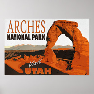 Besuchen Sie Utah, Arches National Park, Poster