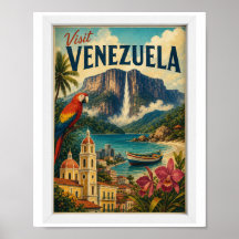 Besuchen Sie Venezuela Reise Vintage