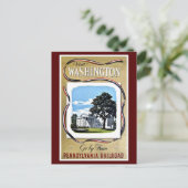 Besuchen Sie Washington mit dem Zug, Pennsylvania Postkarte (Stehend Vorderseite)