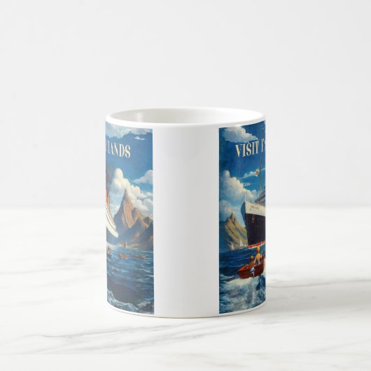 Besuchen Sie weit entfernte Landschaften Kaffeetasse (Mittel)