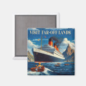 Besuchen Sie weit entfernte Landschaften Magnet (Vorderseite/Rückseite)