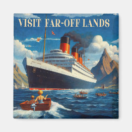 Besuchen Sie weit entfernte Landschaften Magnet