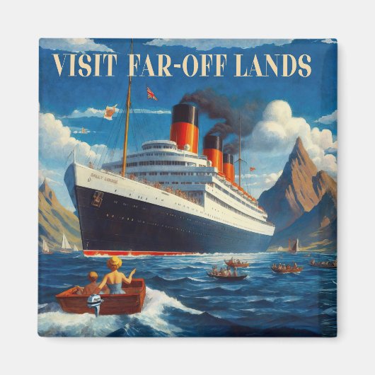 Besuchen Sie weit entfernte Landschaften Magnet (Vorne)