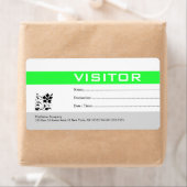 Besucher-Abzeichen-Label Grün (Insitu)