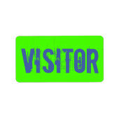 Besucher Adressaufkleber (Vorne)