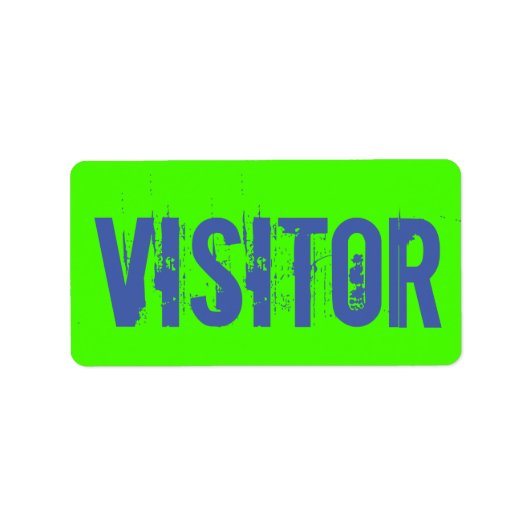 Besucher Adressaufkleber (Vorne)