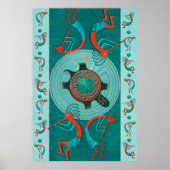 Besucher Anasazi Native Folk Art Poster (Vorne)