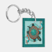 Besucher Anasazi Native Folk Art Schlüsselanhänger (Vorderseite links)