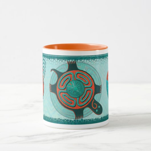 Besucher Anasazi Native Folk Art Tasse (Zentrum)