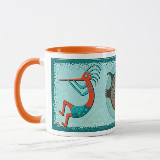 Besucher Anasazi Native Folk Art Tasse (Links)