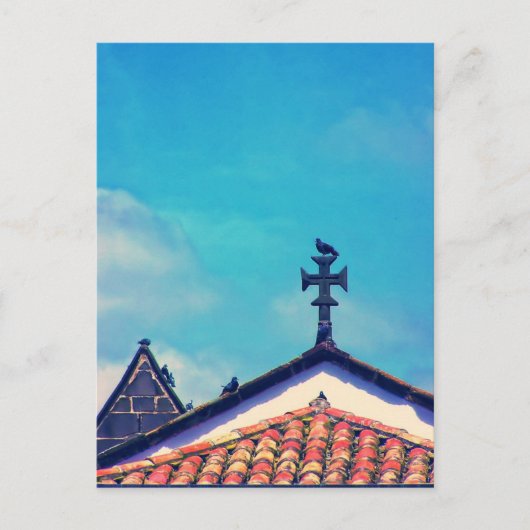 Besucher auf dem Dach: Funchal, Madeira (Portugal) Postkarte (Vorderseite)